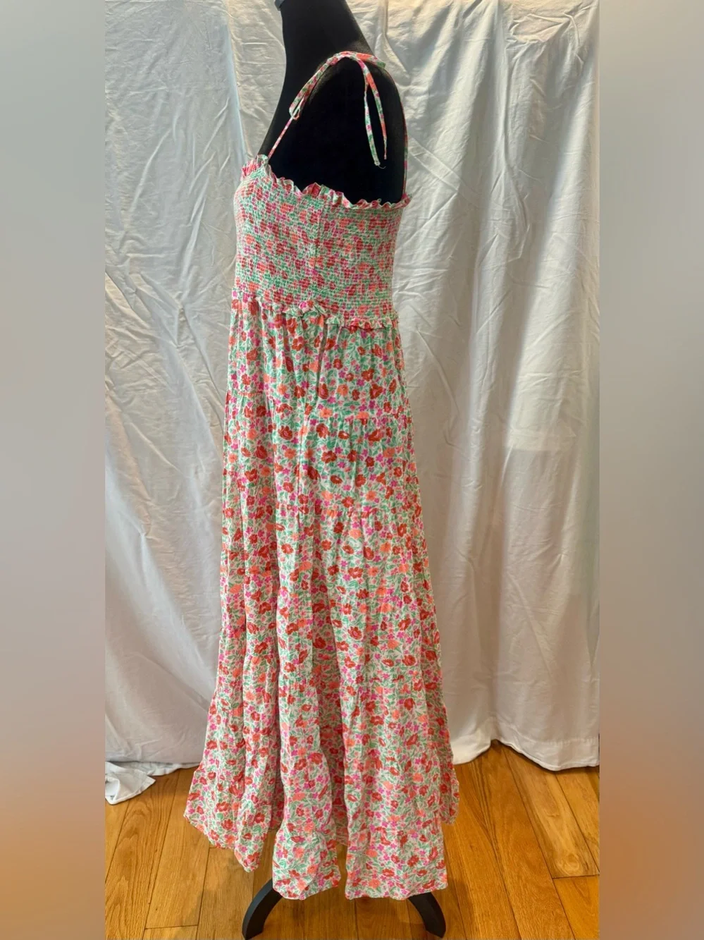 J. Crew Cotton voile smocked dress in storybook floral - Picture 5 of 9